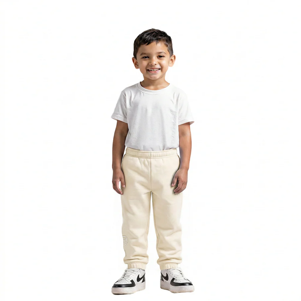 NBA ATLANTA HAWKS NEUTRAL TODDLER BOYS FLC SWEATPANT (EGGSHELL) - Image 3
