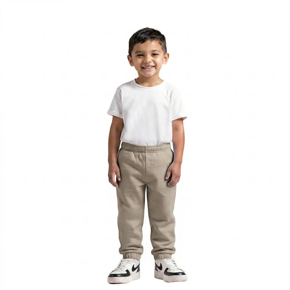 NBA ATLANTA HAWKS NEUTRAL TODDLER BOYS FLC SWEATPANT (TAUPE) - Image 3