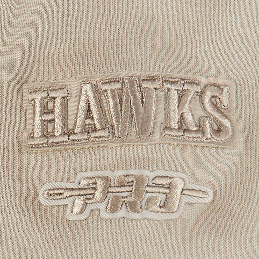 NBA ATLANTA HAWKS NEUTRAL TODDLER BOYS FLEECE CREWNECK (TAUPE) - Image 7
