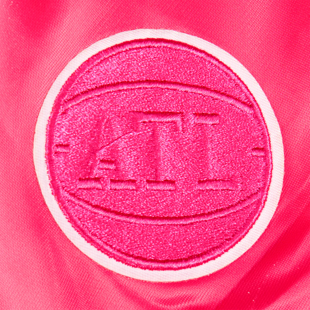 NBA ATLANTA HAWKS TRIPLE PINK TODDLER GIRLS SATIN JACKET (BEETROOT PURPLE) - Image 5