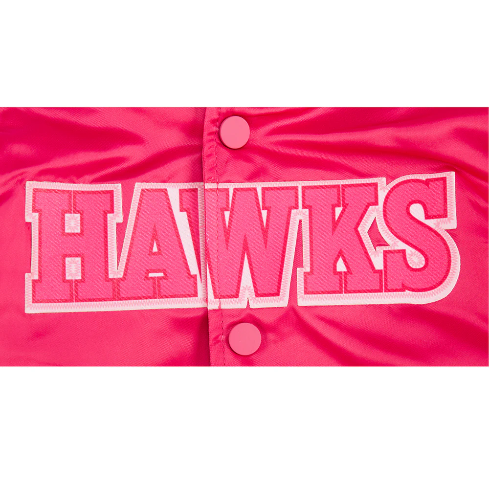 NBA ATLANTA HAWKS TRIPLE PINK TODDLER GIRLS SATIN JACKET (BEETROOT PURPLE) - Image 7