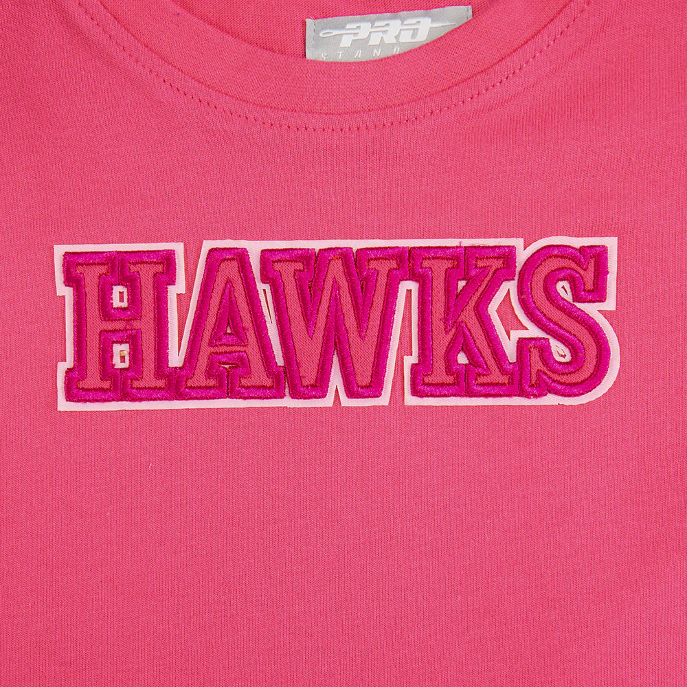 NBA ATLANTA HAWKS TRIPLE PINK TODDLER GIRLS SHORT SLEEVE BOXY TEE (BEETROOT PURPLE) - Image 5