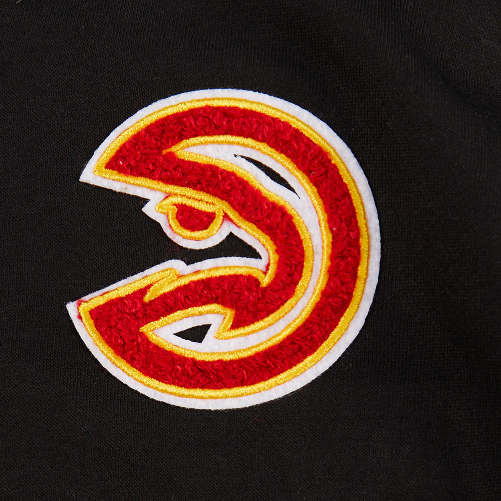 NBA ATLANTA HAWKS CLASSIC TODDLER GIRLS FLEECE FULL ZIP HOODIE  (BLACK) - Image 6