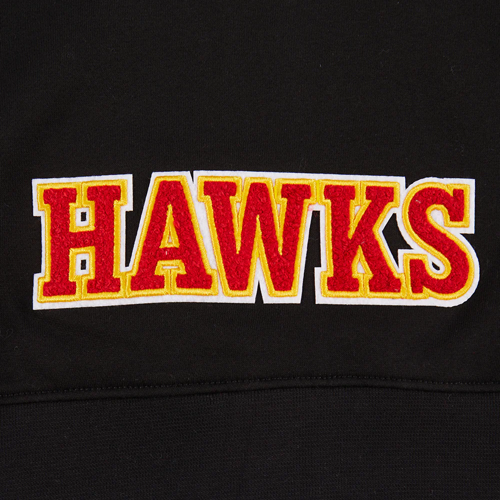 NBA ATLANTA HAWKS CLASSIC TODDLER GIRLS FLEECE FULL ZIP HOODIE  (BLACK) - Image 7