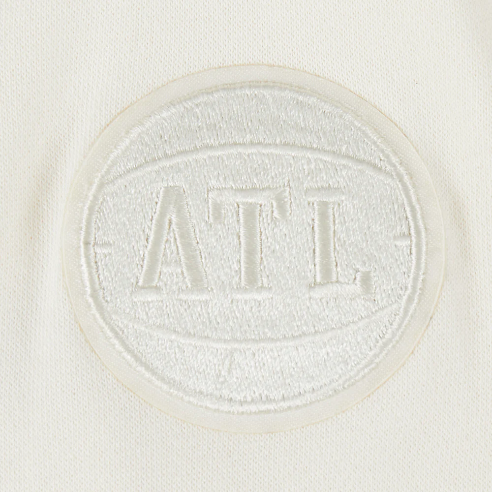 NBA ATLANTA HAWKS NEUTRAL TODDLER GIRLS FLEECE CREWNECK (EGGSHELL) - Image 7