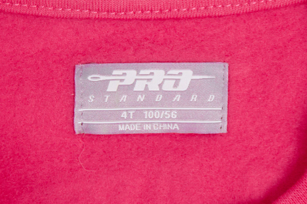 NBA ATLANTA HAWKS TRIPLE PINK TODDLER GIRLS FLEECE CREWNECK (BEETROOT PURPLE) - Image 8