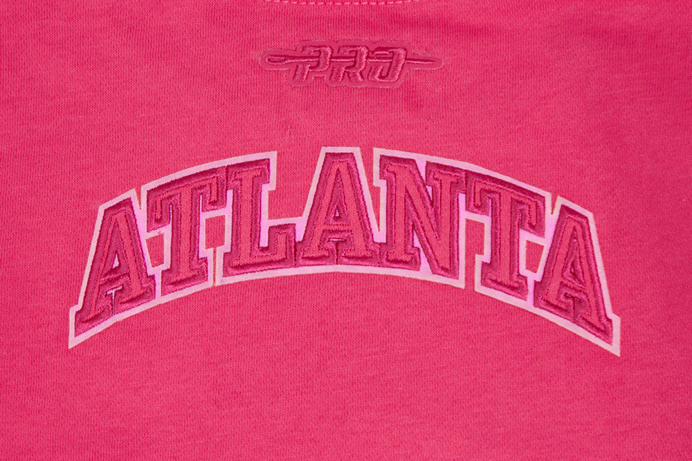 NBA ATLANTA HAWKS TRIPLE PINK TODDLER GIRLS FLEECE CREWNECK (BEETROOT PURPLE) - Image 9