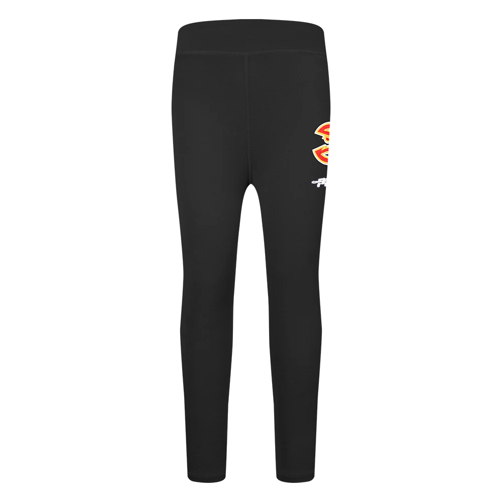 NBA ATLANTA HAWKS RETRO CLASSIC TODDLER GIRLS LEGGING (BLACK) - Image 2
