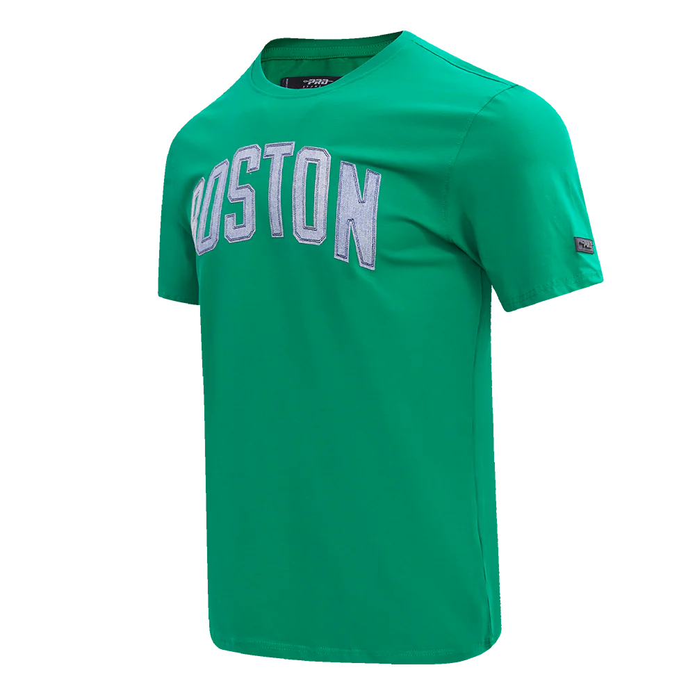 NBA BOSTON CELTICS VARSITY BLUES MEN'S TEE (KELLY GREEN) - Image 2