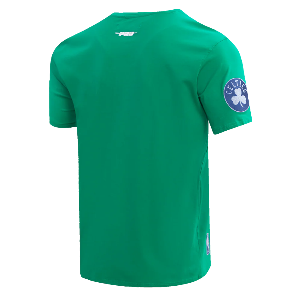 NBA BOSTON CELTICS VARSITY BLUES MEN'S TEE (KELLY GREEN) - Image 3