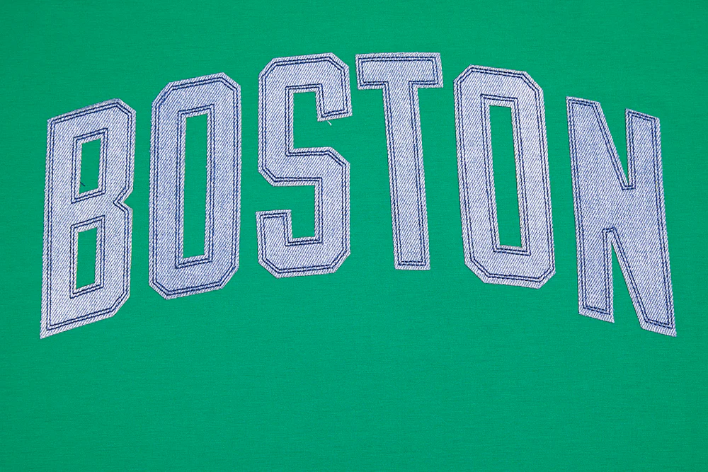 NBA BOSTON CELTICS VARSITY BLUES MEN'S TEE (KELLY GREEN) - Image 5