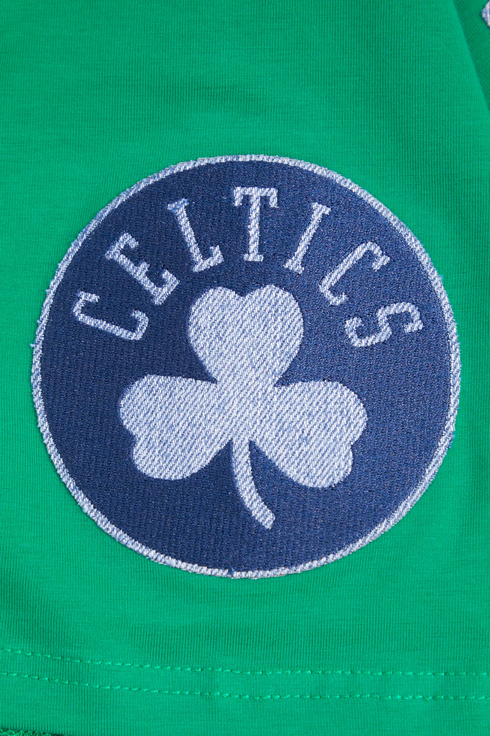 NBA BOSTON CELTICS VARSITY BLUES MEN'S TEE (KELLY GREEN) - Image 6