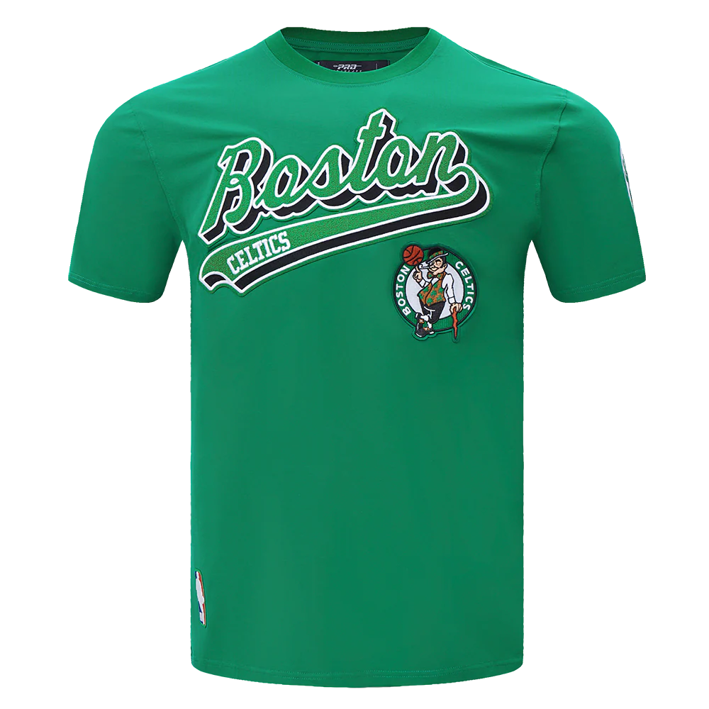 NBA BOSTON CELTICS SCRIPT TAIL MEN'S TEE (KELLY GREEN)