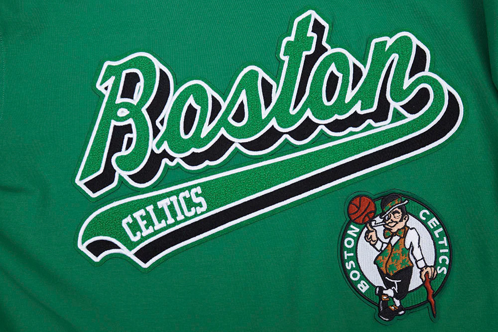 NBA BOSTON CELTICS SCRIPT TAIL MEN'S TEE (KELLY GREEN) - Image 5