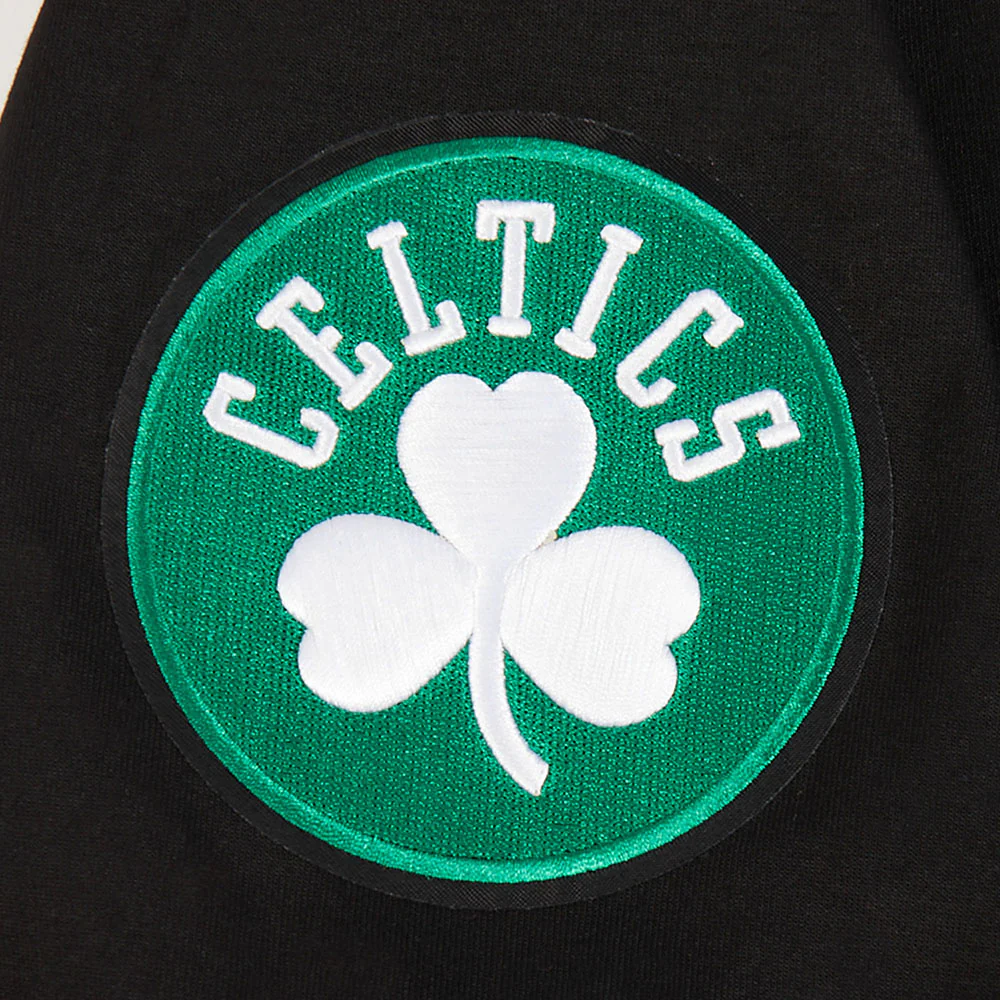 BOSTON CELTICS CLASSIC MEN'S WARM UP JACKET (BLACK) - Image 5