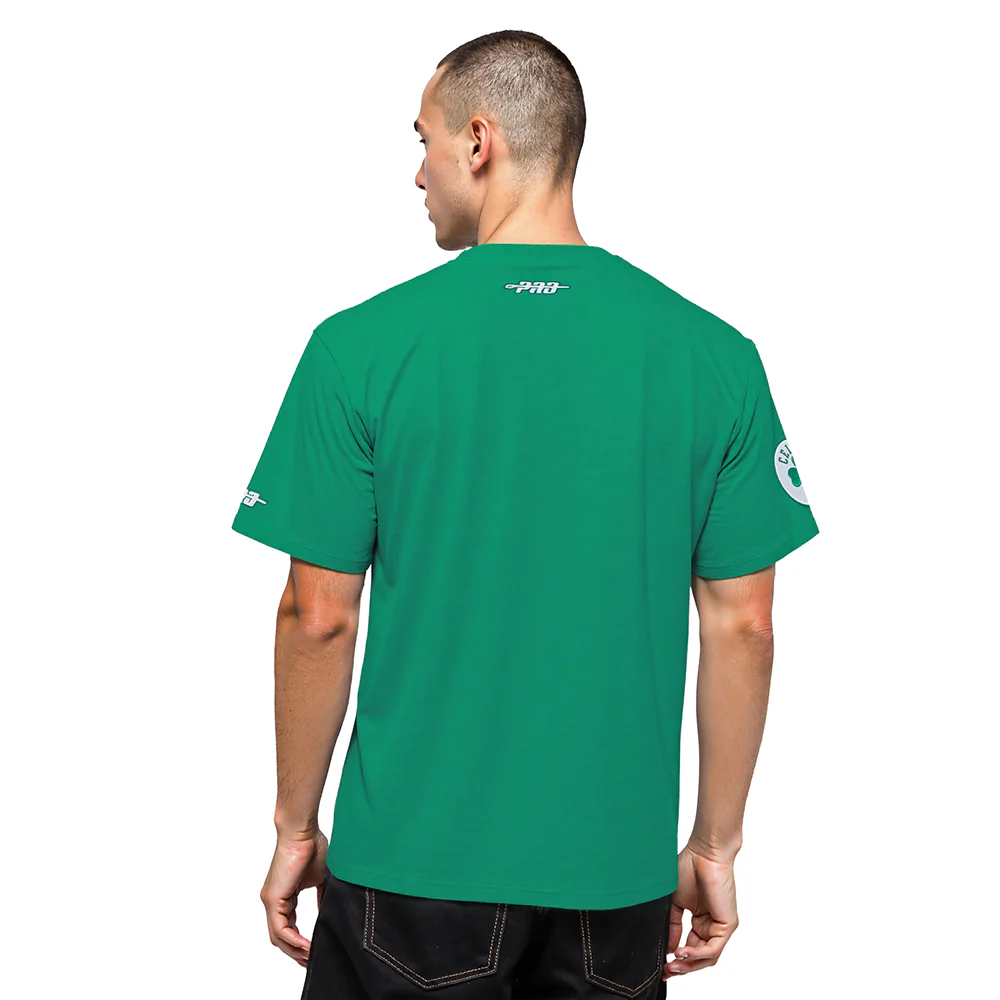 NBA BOSTON CELTICS TEAM BADGE MEN'S WM SJ TEE (KELLY GREEN) - Image 2