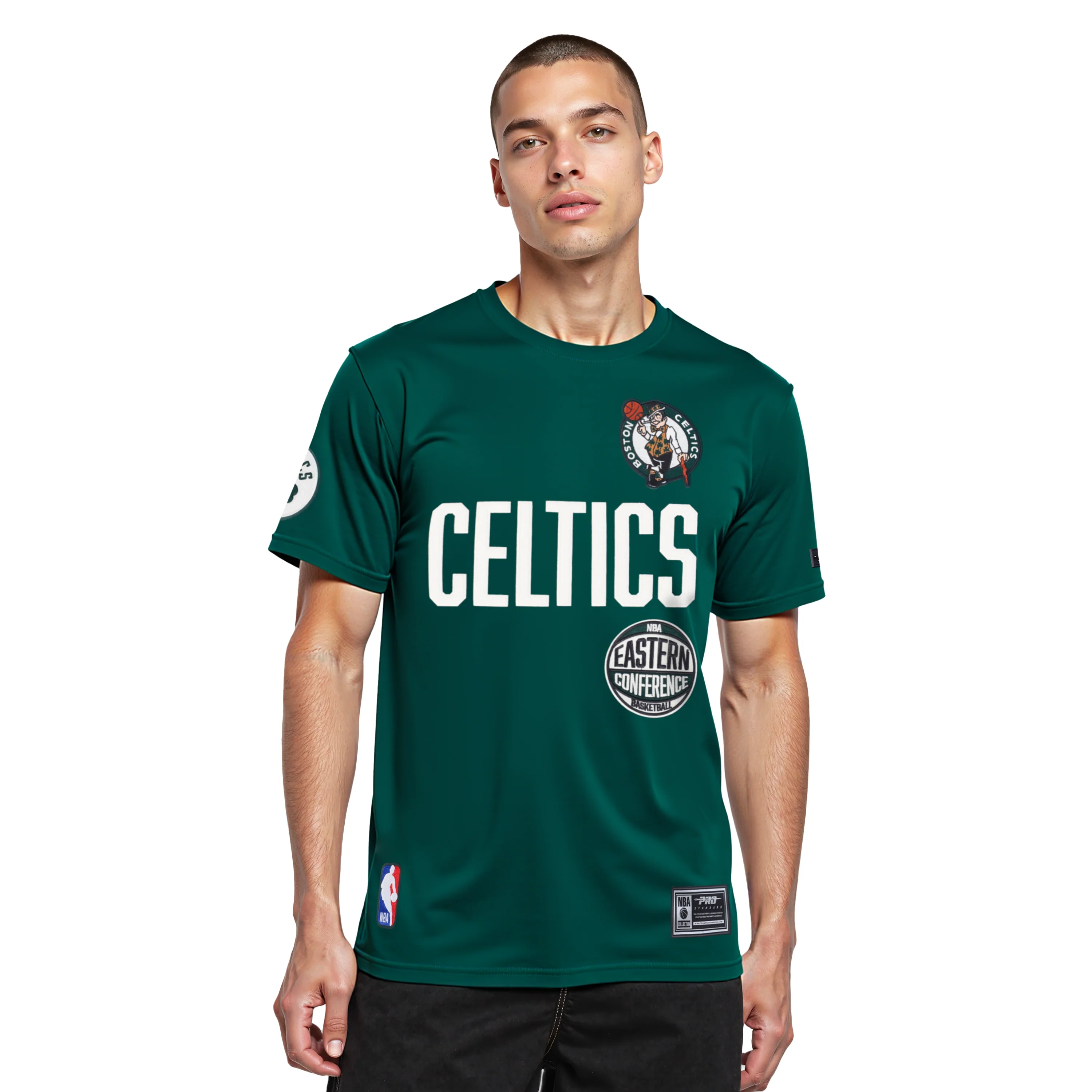 NBA BOSTON CELTICS MODERN ORIGINALS MEN'S SJ TEE (FOREST GREEN) - Image 2
