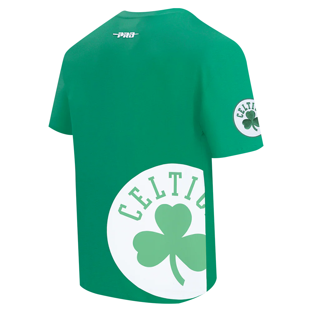 NBA BOSTON CELTICS LIVING LARGE MEN'S CJ DROP SHOULDER TEE (KELLY GREEN) - Image 4