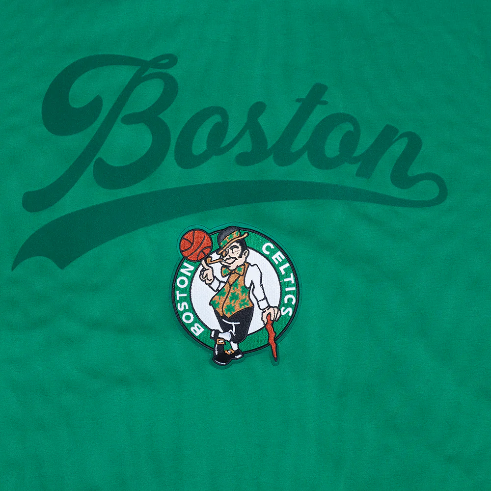 NBA BOSTON CELTICS LIVING LARGE MEN'S CJ DROP SHOULDER TEE (KELLY GREEN) - Image 7