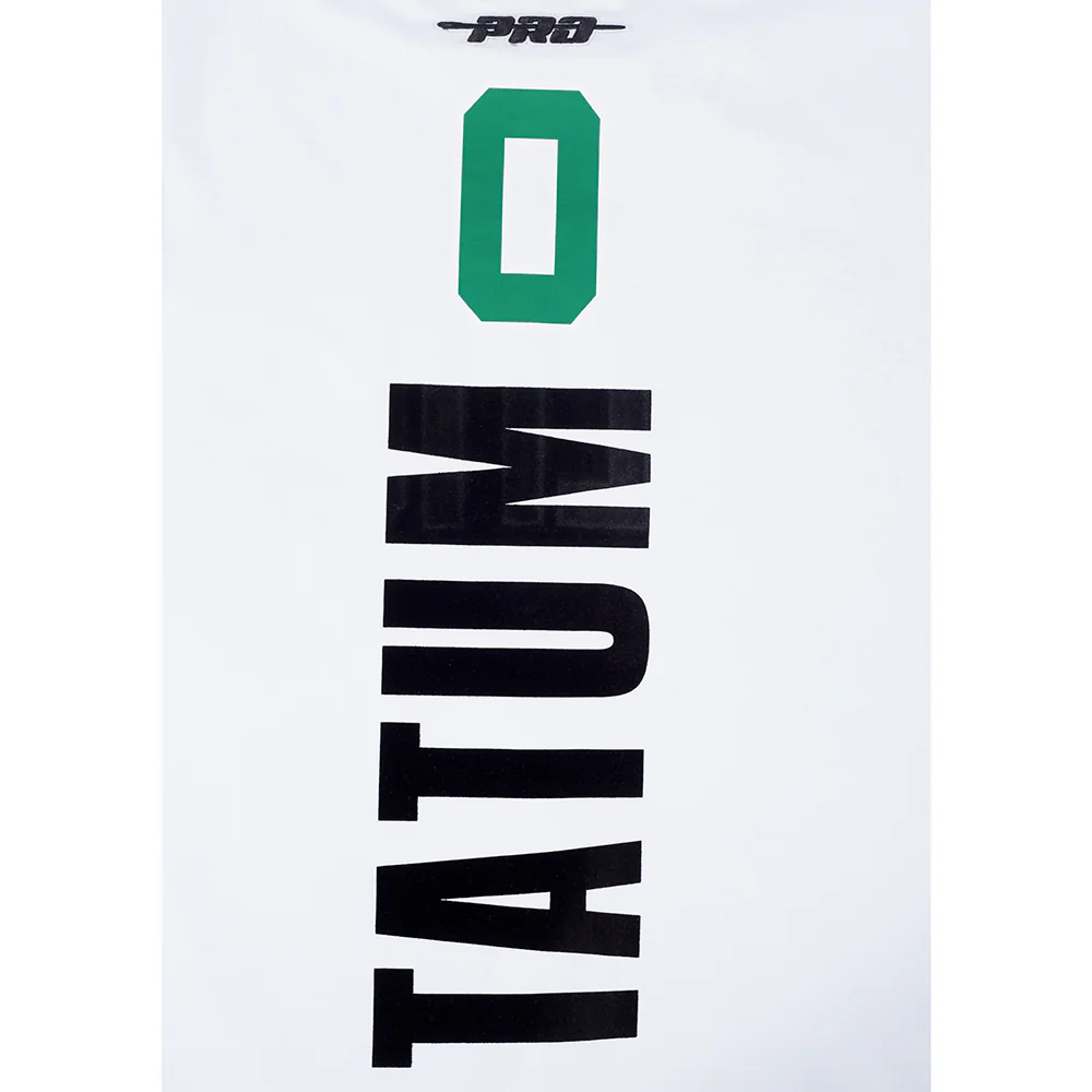 NBA BOSTON CELTICS JAYSON TATUM #0 CLASSIC PNN MEN'S SJ TEE (WHITE) - Image 7