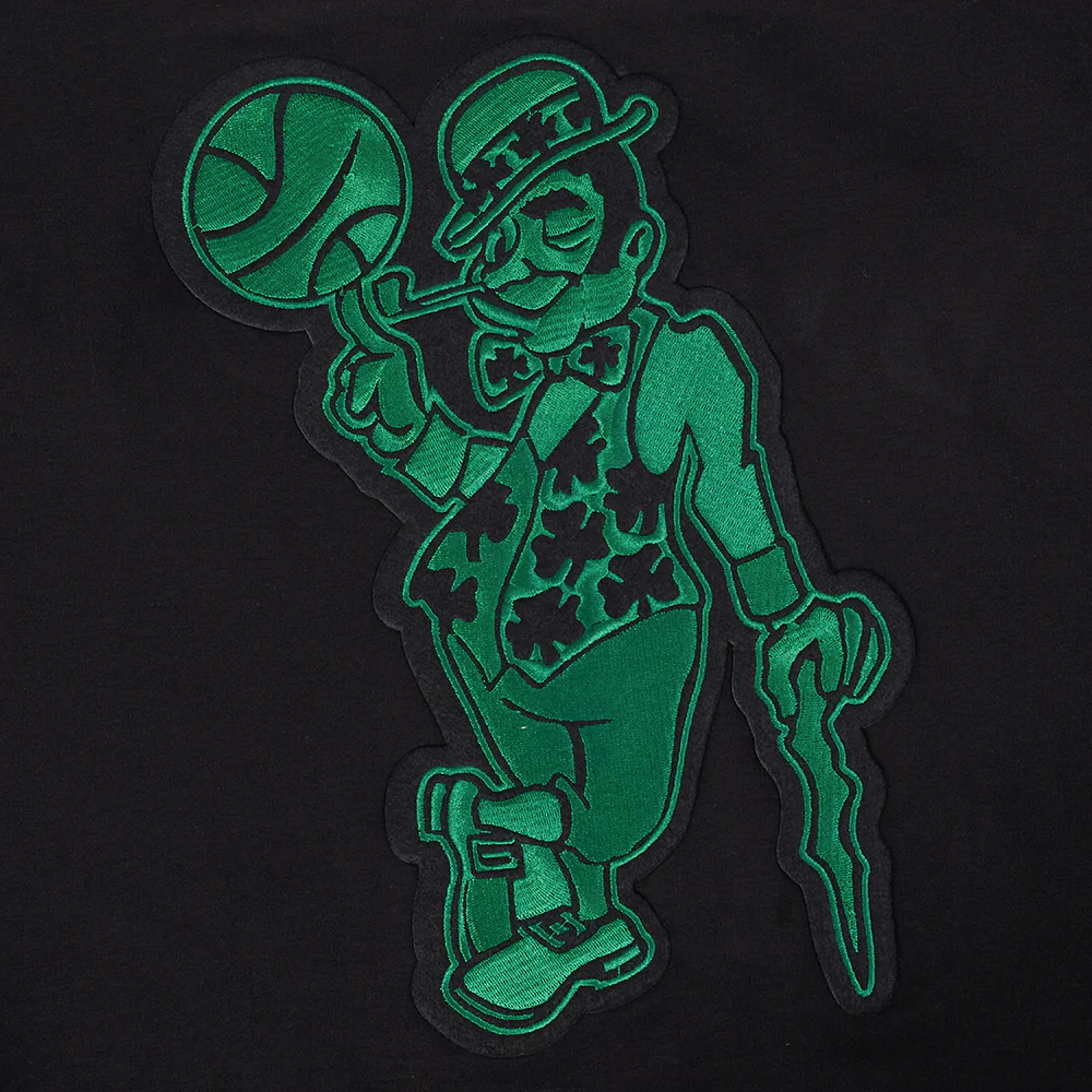 NBA BOSTON CELTICS FIRST TEAM MEN'S RAGLAN TEE (EGGSHELL/ BLACK) - Image 5