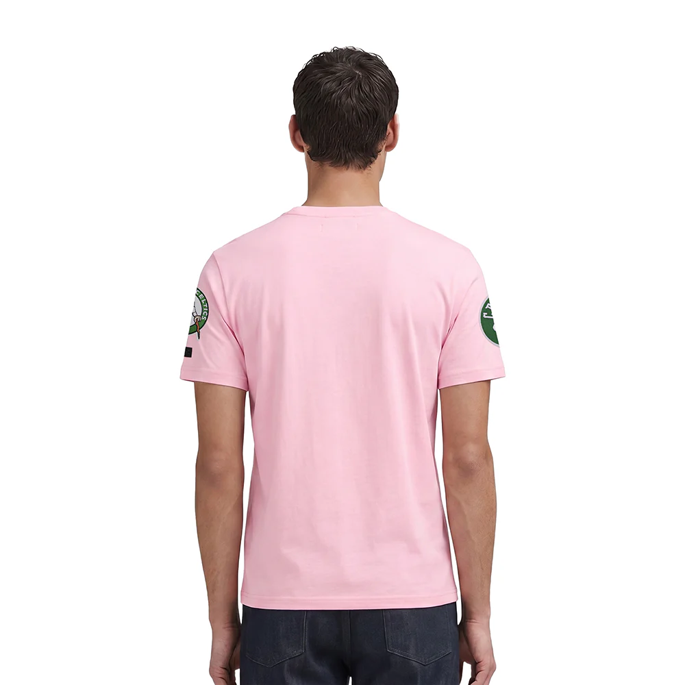NBA BOSTON CELTICS CLASSIC CHENILLE MEN'S TEE (PINK) - Image 2
