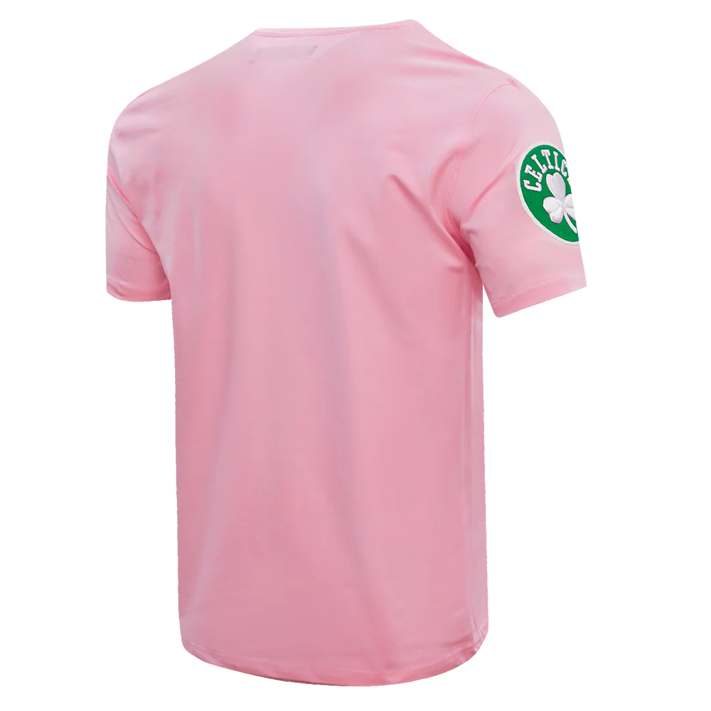 NBA BOSTON CELTICS CLASSIC CHENILLE MEN'S TEE (PINK) - Image 5