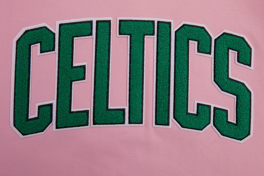 NBA BOSTON CELTICS CLASSIC CHENILLE MEN'S TEE (PINK) - Image 7