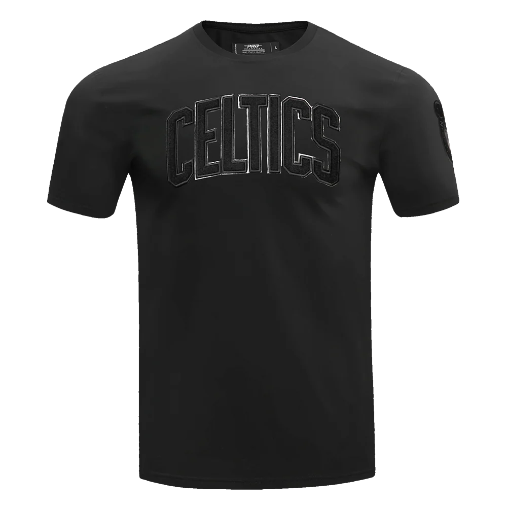 NBA BOSTON CELTICS TRIPLE BLACK LOGO PRO TEAM MEN'S TEE (TRIPLE BLACK) - Image 3