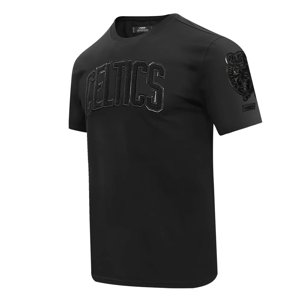 NBA BOSTON CELTICS TRIPLE BLACK LOGO PRO TEAM MEN'S TEE (TRIPLE BLACK) - Image 4