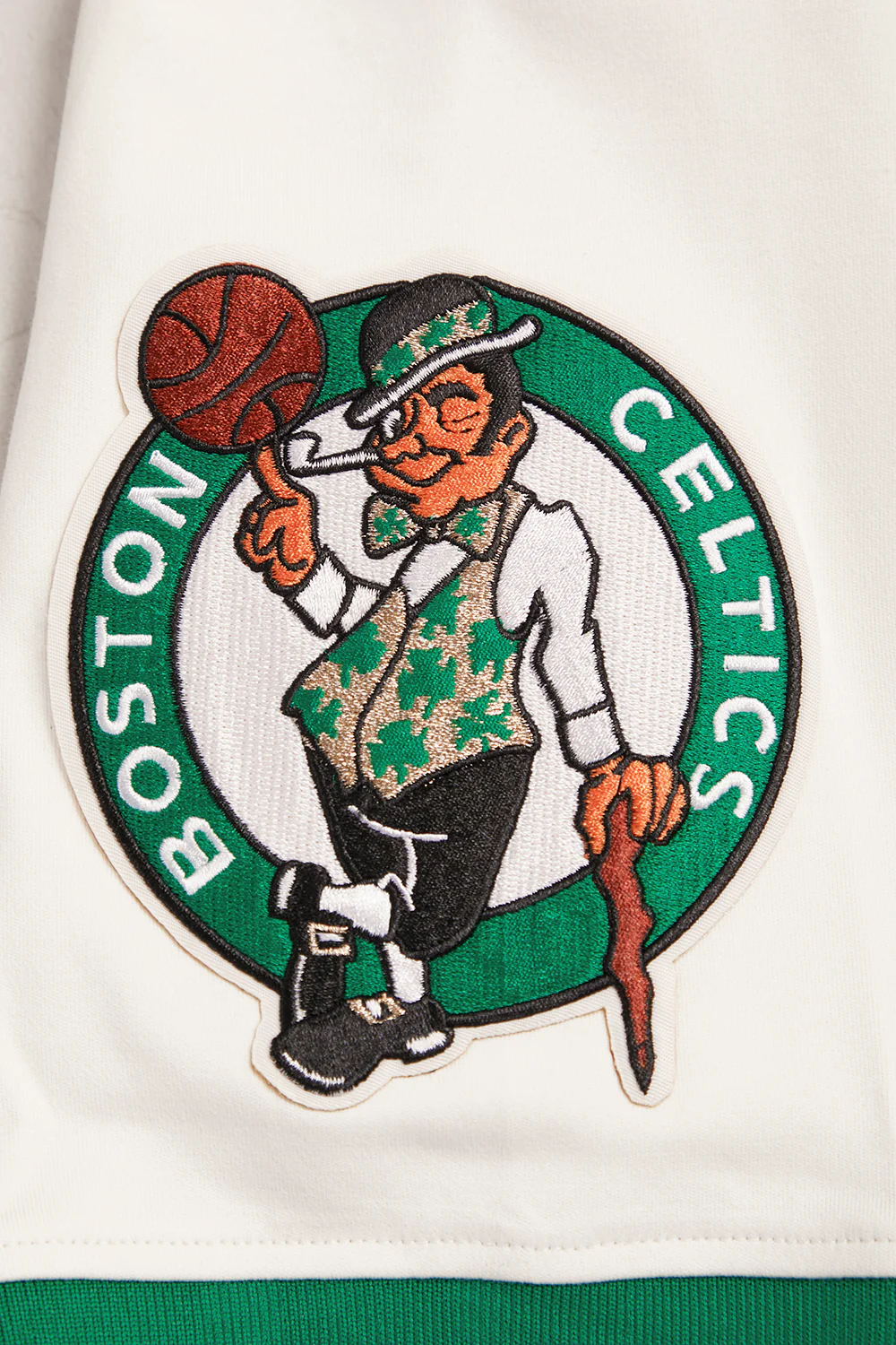 NBA BOSTON CELTICS RETRO CLASSIC MEN'S TEE (EGGSHELL/ KELLY GREEN) - Image 6