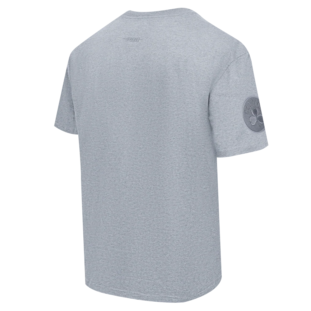 NBA BOSTON CELTICS NEUTRAL MEN'S DROP SHOULDER TEE (DARK HEATHER GRAY) - Image 4