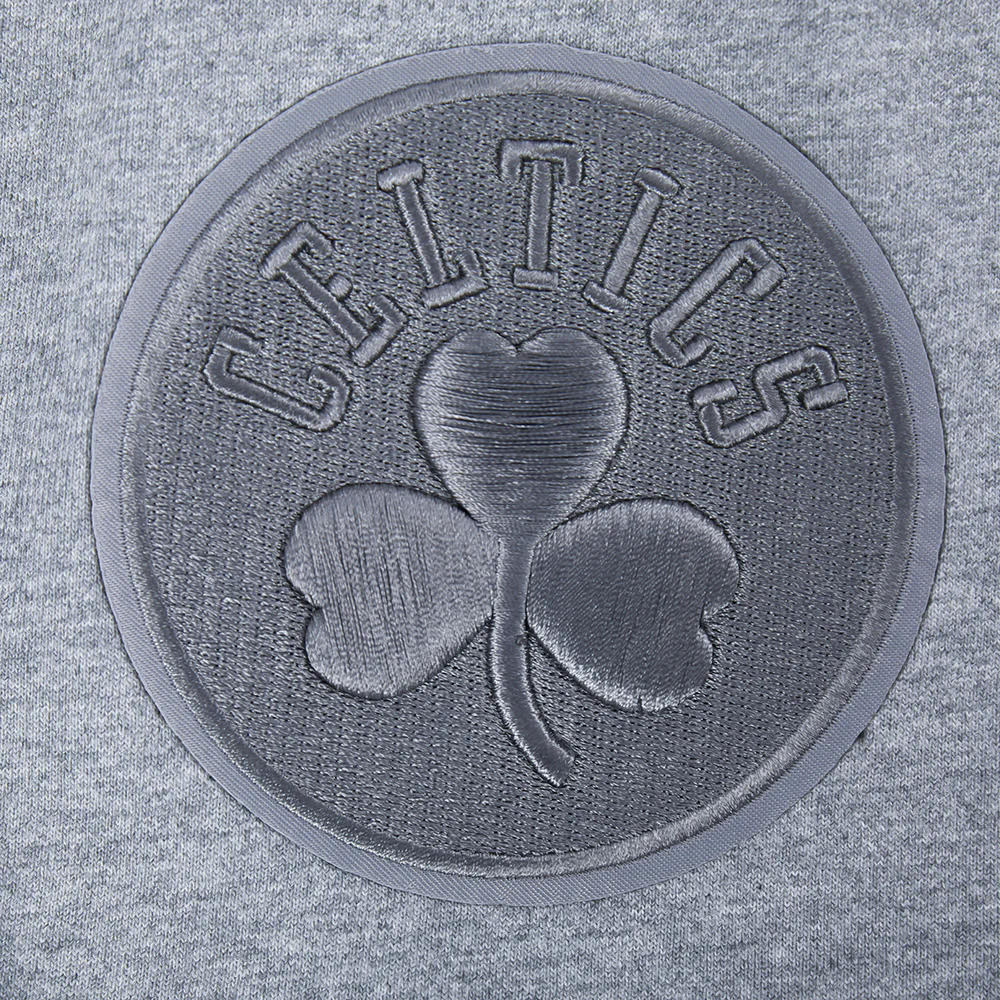 NBA BOSTON CELTICS NEUTRAL MEN'S DROP SHOULDER TEE (DARK HEATHER GRAY) - Image 7