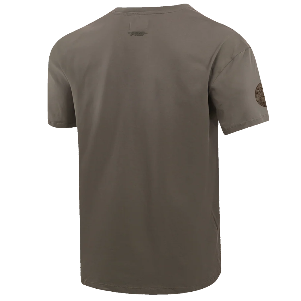 NBA BOSTON CELTICS NEUTRAL MEN'S DROP SHOULDER TEE (DARK TAUPE) - Image 3