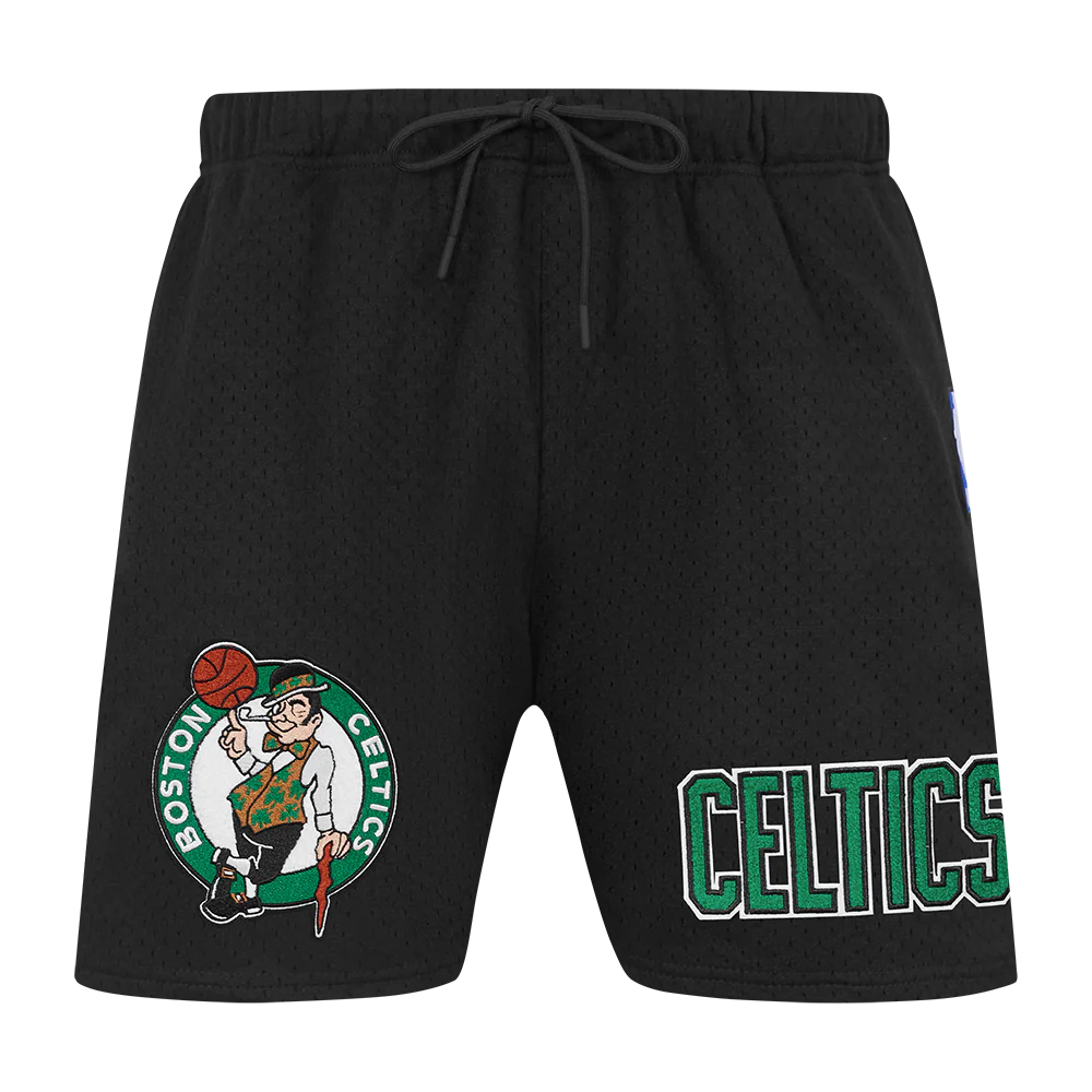 NBA BOSTON CELTICS SOUVENIR MEN'S MESH SHORT (BLACK) - Image 5