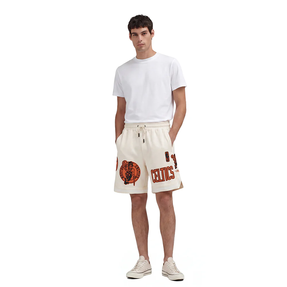 NBA BOSTON CELTICS NBA TONAL MEN'S DK SHORT (EGGSHELL) - Image 3