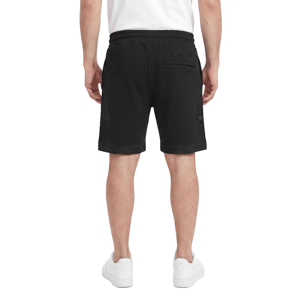 NBA BOSTON CELTICS CLASSIC 3BK MEN'S ATHLETIC SHORT (TRIPLE BLACK) - Image 2