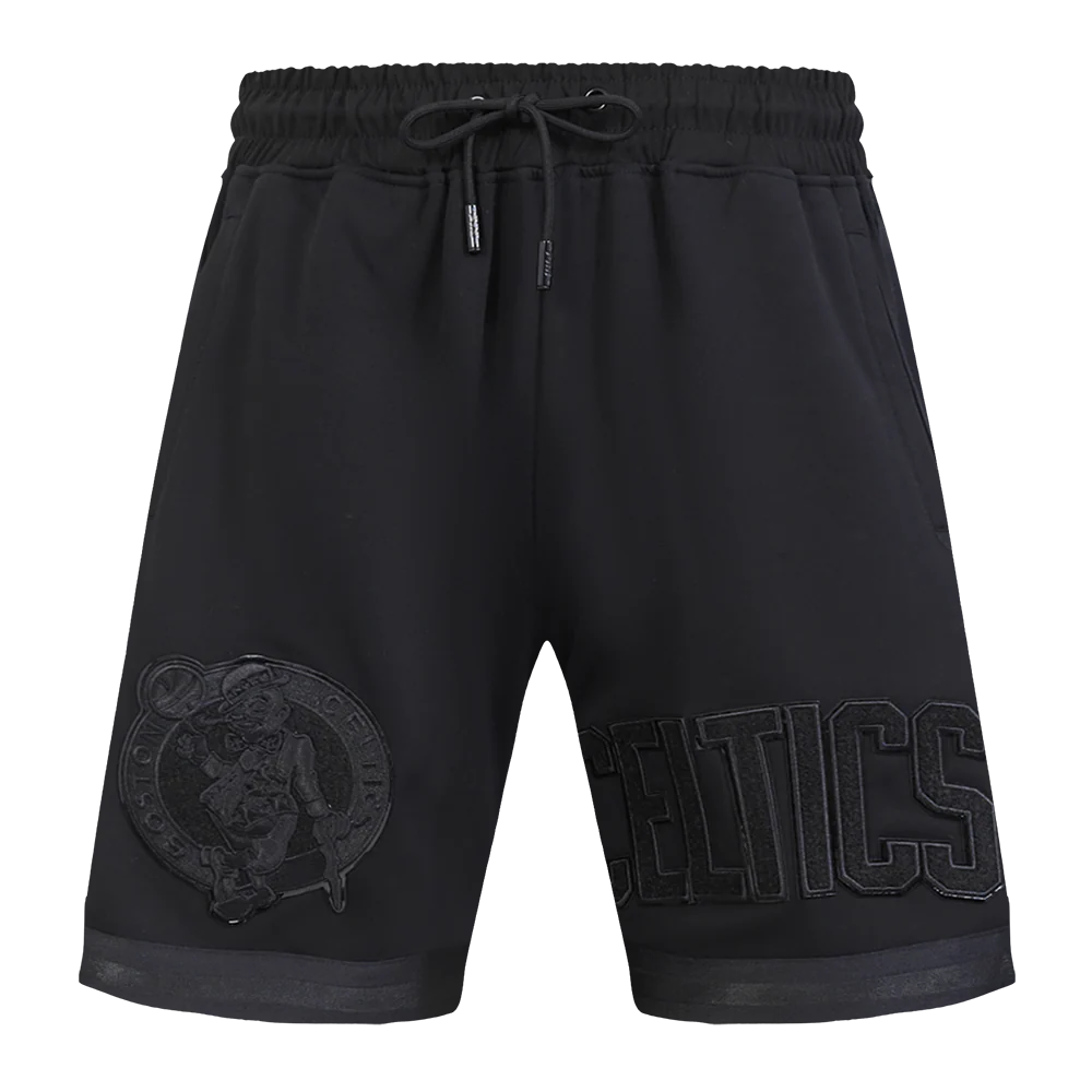 NBA BOSTON CELTICS CLASSIC 3BK MEN'S ATHLETIC SHORT (TRIPLE BLACK) - Image 5