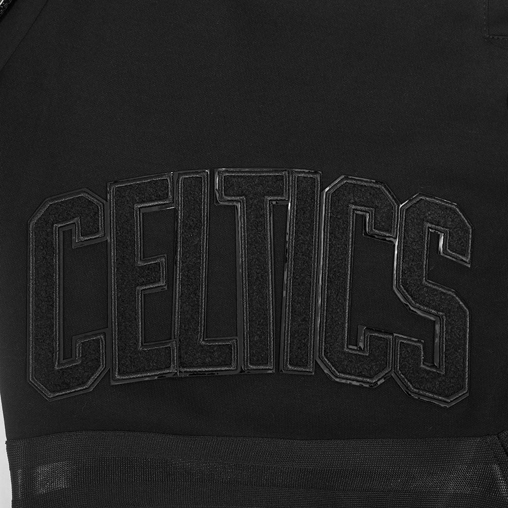 NBA BOSTON CELTICS CLASSIC 3BK MEN'S ATHLETIC SHORT (TRIPLE BLACK) - Image 9