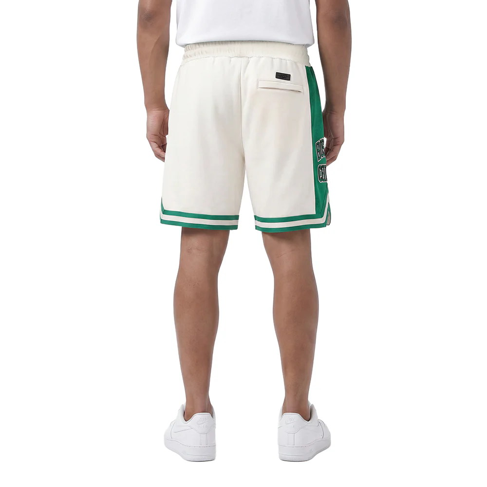 NBA BOSTON CELTICS RETRO CLASSIC MEN'S 2.0 SHORT (EGGSHELL/ KELLY GREEN) - Image 2