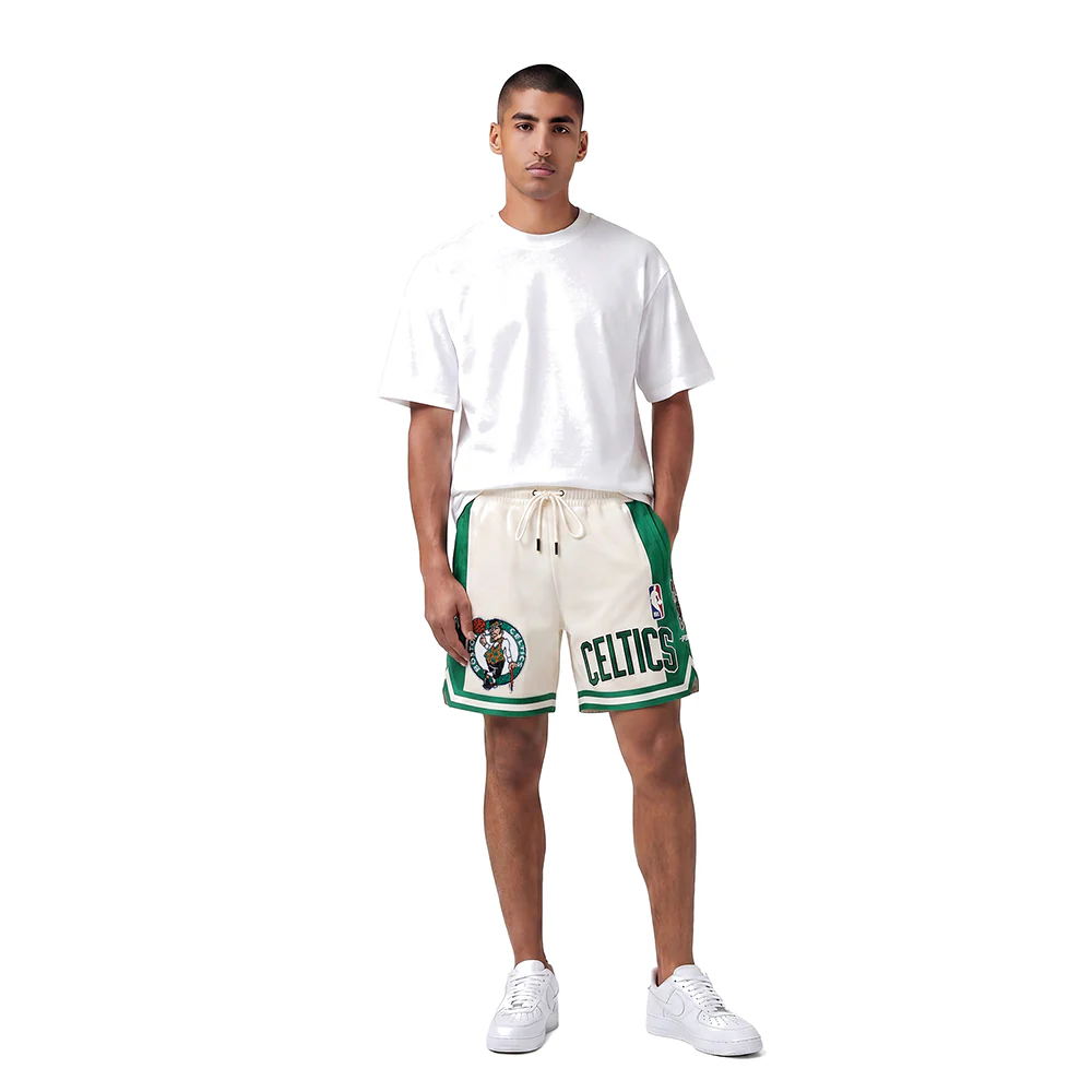 NBA BOSTON CELTICS RETRO CLASSIC MEN'S 2.0 SHORT (EGGSHELL/ KELLY GREEN) - Image 3