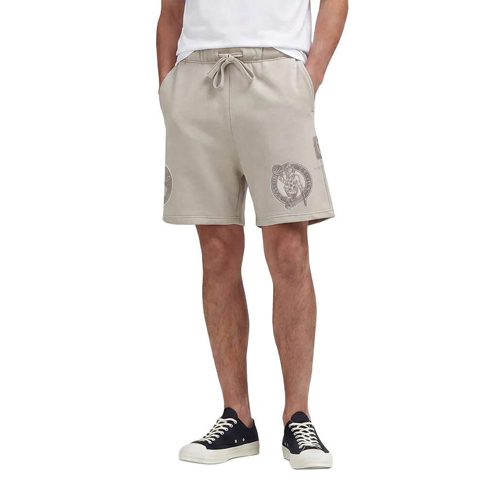 NBA BOSTON CELTICS NEUTRAL MEN'S SHORT (TAUPE)