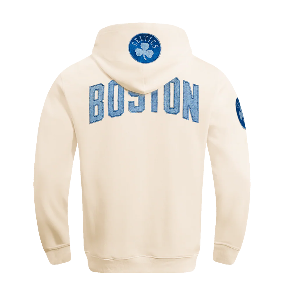 NBA BOSTON CELTICS VARSITY BLUES MEN'S PULLOVER HOODIE (LINEN) - Image 3
