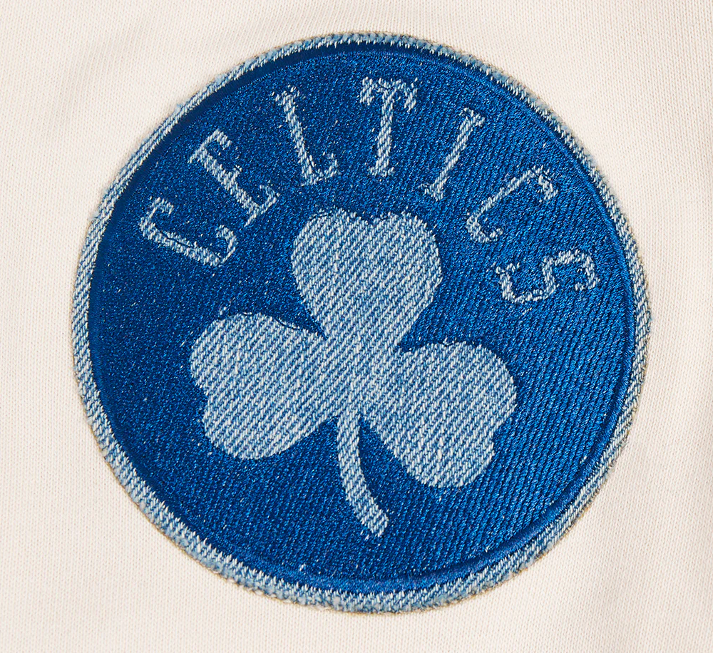 NBA BOSTON CELTICS VARSITY BLUES MEN'S PULLOVER HOODIE (LINEN) - Image 5