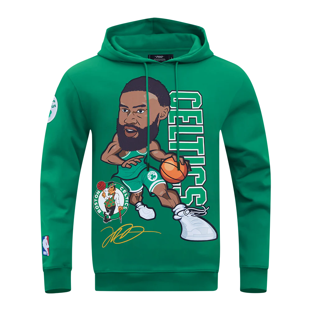 NBA BOSTON CELTICS JAYLEN BROWN #7 DRIVE MEN'S FLC PO HOODIE (KELLY GREEN)