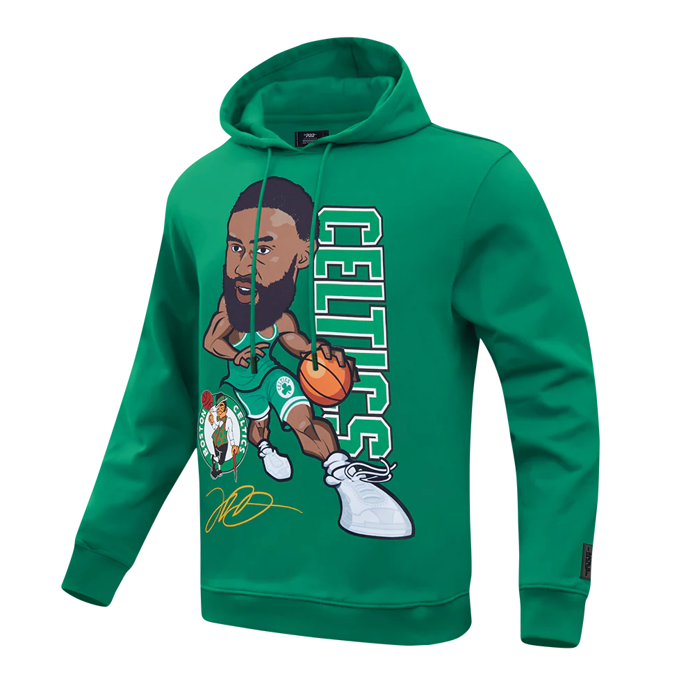 NBA BOSTON CELTICS JAYLEN BROWN #7 DRIVE MEN'S FLC PO HOODIE (KELLY GREEN) - Image 2