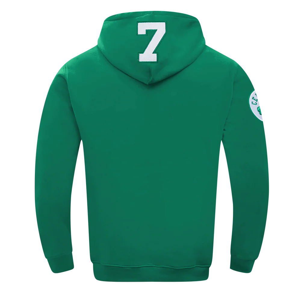 NBA BOSTON CELTICS JAYLEN BROWN #7 DRIVE MEN'S FLC PO HOODIE (KELLY GREEN) - Image 3