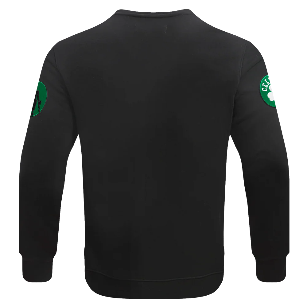 NBA BOSTON CELTICS OLD ENGLISH MEN'S CREWNECK (BLACK) - Image 5