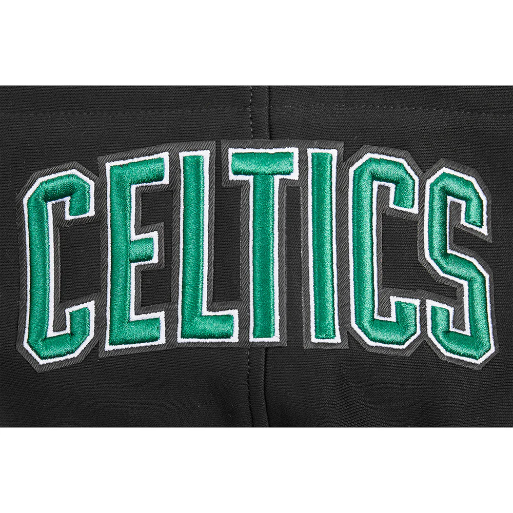 NBA BOSTON CELTICS OLD ENGLISH MEN'S PULLOVER HOODIE (BLACK) - Image 10
