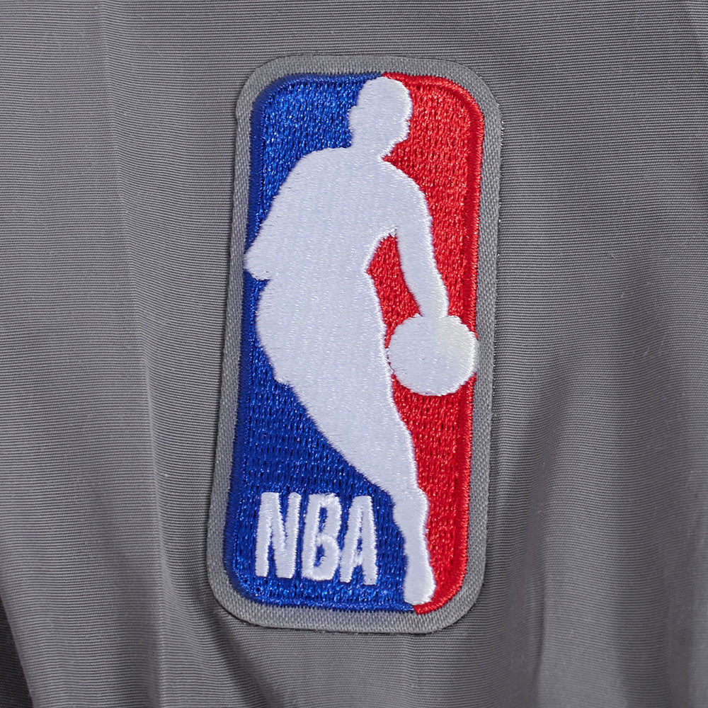 NBA BOSTON CELTICS CLASSIC WIND SUIT MEN'S WOVEN FULL ZIP PULLOVER HOODIE (GRAY) - Image 5